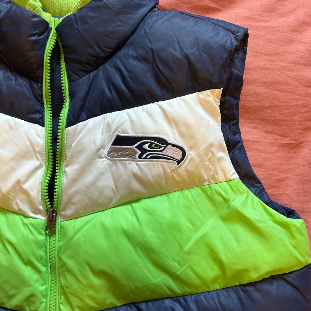 NFL Seattle Seahawks Women’s Vest Team Apparel - Picture 2 of 12